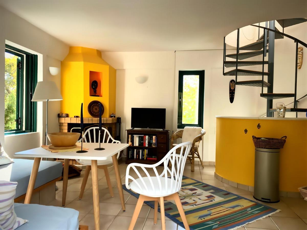 Steinturm Mit Dach-Terrasse Zwischen Fluss, Meer Und Gebirge- Spiti Pirgos Paralia Sergoulas Buitenkant foto